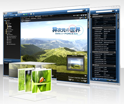 PictoMio 华丽得一塌糊涂的免费3D看图工具 (包含图片浏览、管理与相册制作等功能)