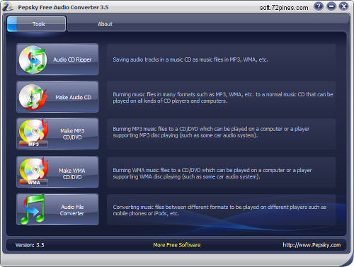 免费音频格式转换专家下载 Pepsky Free Audio Converter 官方简体中文版