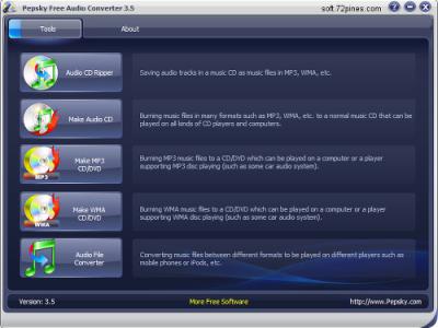 免费音频格式转换专家下载 Pepsky Free Audio Converter 官方简体中文版