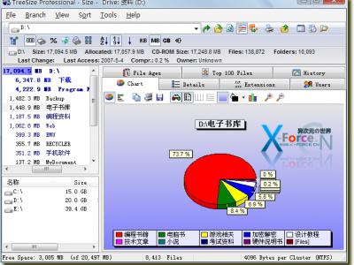 TreeSize硬盘空间统计管理工具-让空间占用一目了然