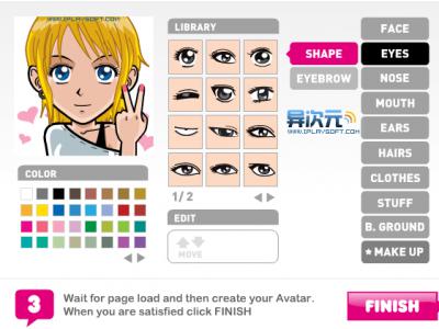 超酷的在线卡通头像制作网站 FaceYourManga