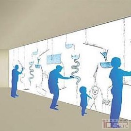 图片是互动水墙