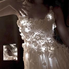 服装设计师mary huang的LED灯女装