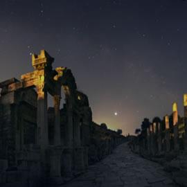土耳其港口城市以弗所的星空（Jupiter over Ephesus ）