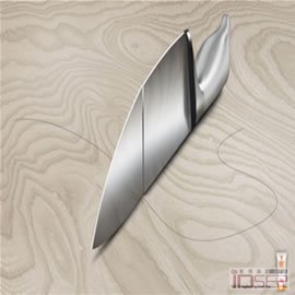 图片是Joymain秀发护理洗发精广告：刀！（Joymain Hair Strengthening Shampoo: Knife）