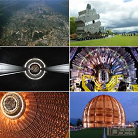 图片是欧洲核能研究所 (CERN, European Organization for Nuclear Research ) 位于瑞士和法国边界的大型强子对撞机 (LHC,Large Hadron Collider )
