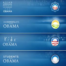 美国总统竞选人OBAMA的团队制作的竞选LOGO