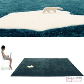 图片是NEL为西班牙Nanimarquina设计的全球变暖垫子(Global Warming Rug)