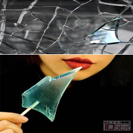 图片是设计师Wooteik Lim的碎玻璃糖果（Fragile candy）