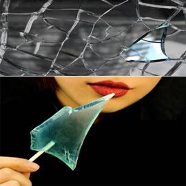 设计师Wooteik Lim的碎玻璃糖果（Fragile candy）