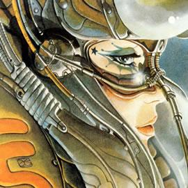 阿根廷漫画家Juan Gimenez创作的充满科幻色彩的女机甲人