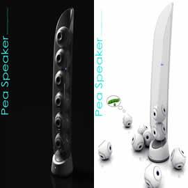 设计师Lu Le设计的豌豆扬声器（Pes Speaker）
