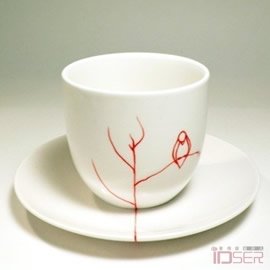 图片是手工绘制的茶杯