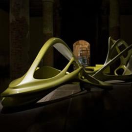 摄影师Luke Hayes拍摄的英国建筑师Zaha Hadid设计的“莲花”（Lotus）在第11届威尼斯国际建筑双年展上的照片