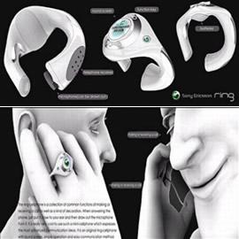 设计师马涛设计的概念戒指手机（Ring-Cellphone）
