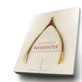 按照如愿骨（wishbone）的迷信设计的许愿纸（Wishpaper）
