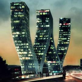 丹麦建筑设计事务所Bjarke Ingels Group在捷克布拉格设计的“水塔”