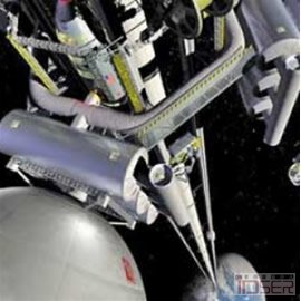 图片是日本科学家构想出的“太空电梯”（Space elevator