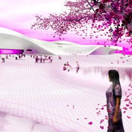 荷兰的Mecanoo建筑事务设计的台湾高雄国家艺术文化中心（National Performing Arts Center in Kaohsiung）