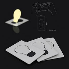 设计师Hyun Jin Yoon和Eun Hak Lee构想的有趣的卡片灯(Pocket Light)