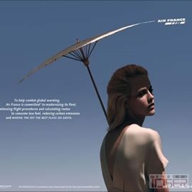 图片是法国航空（Air France）的广告