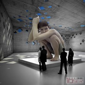 图片是Davide Marchetti Architetto建筑设计室在意大利威尼斯建筑双年展上设计的澳大利亚展馆