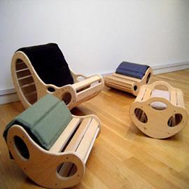 环保设计师Ahmed Khouja带来的豌豆摇椅（The Bean Rocker）