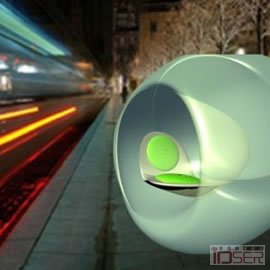 图片是“安静泡泡”(Bubble of Silence)休息空间