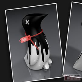 图片是阿根廷设计室FUGAmania带来的企鹅酒瓶（Penguin Wine bottle）