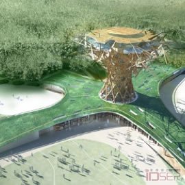 图片是伦敦Make建筑室设计的“树屋”(Treehouse)