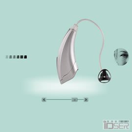图片是设计师stuart karten带来的助听器（zon hearing aid）