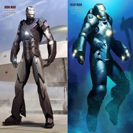 Phil Saunders的绘画作品：钢铁侠（IRON man）