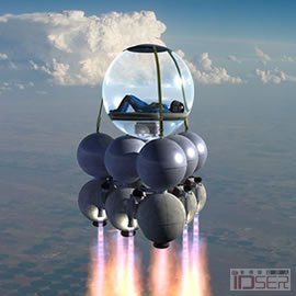 图片是Armadillo Aerospace公司的“鱼缸”太空船