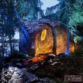 图片是24H Architecture建筑设计室带来的名叫Dragspelhuset的度假小屋