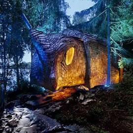 24H Architecture建筑设计室带来的名叫Dragspelhuset的度假小屋