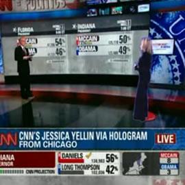 CNN的全息通讯技术（hologram）转播