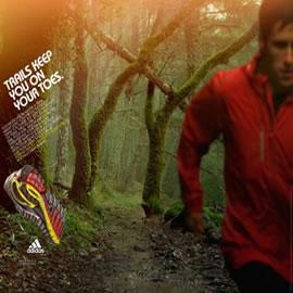 Adidas跑鞋的广告