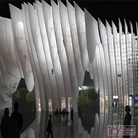 图片是Gianni Botsford Architectshe和 Morphogenesis设计的一个五星大酒店和文化中心Porous Morphology