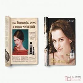 图片是玉兰油的广告（Olay: Young ）