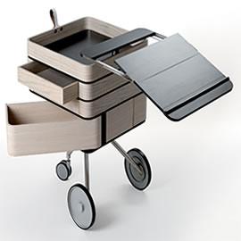 维也纳设计室 Creative industrial objects带来的 CI Desk 移动办公平台。