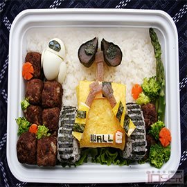 图片是 Wall-E 盒饭