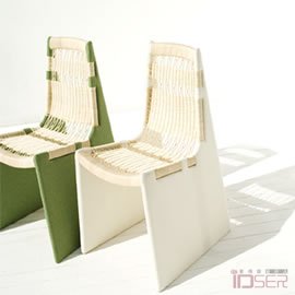 图片是来自日本 leif-designpark 设计室的织椅 Tou