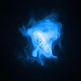 蟹状星云超新星爆发后的残骸中子星