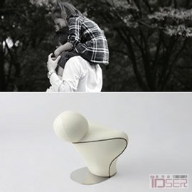 图片是日本 83 Design 设计室的两位设计师 Koji Yano 和 Yoshiyuki Kashiwagi 带来一件叫做 Hikoki 的概念椅子