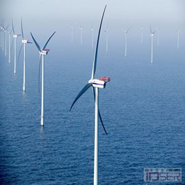 图片是Koolhaas 的 OMA 建筑设计室计划在北海建在的 oceanic wind farms