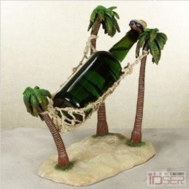 图片是 Palm Tree Wine Bottle Holder