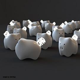 设计师 Ariel Rojo 设计的 Cerdo Ahorrador  (piggy bank)