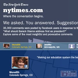 图片是 We asked. You answer. Suggestions for the 44th President.