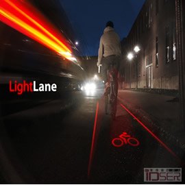 图片是来自设计师 Evan Gant & Alex Tee 的激光投影仪 LightLane