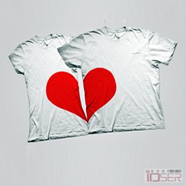 图片是设计师 Sascha 设计的情人T-shirt